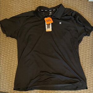 Hurley Men's Polo Shirt in Classic Black